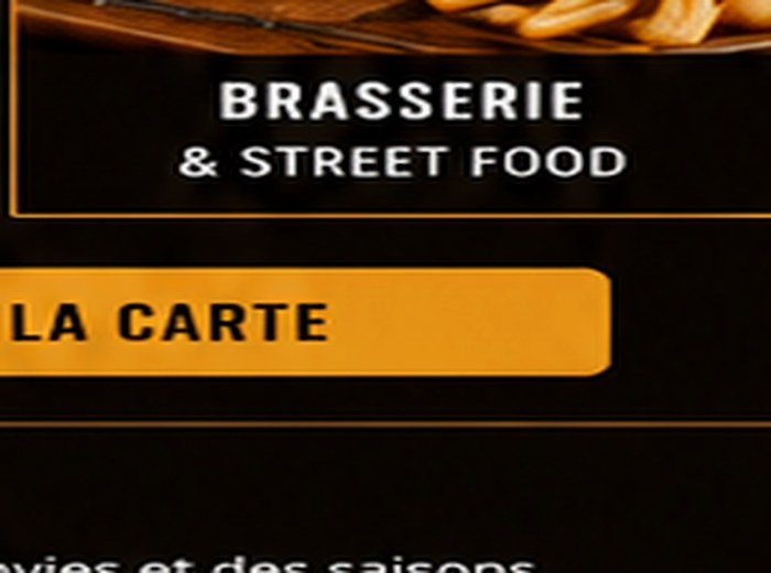 Plat brasserie et street food